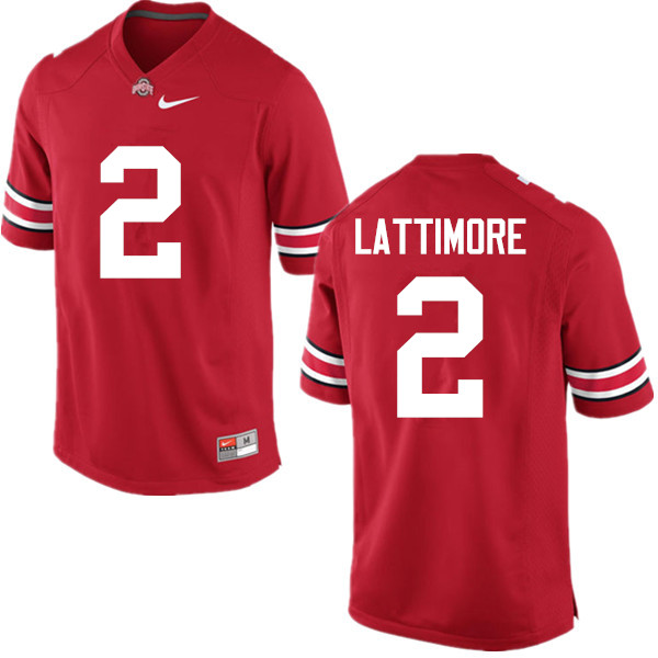Ohio State Buckeyes #2 Marshon Lattimore College Football Jerseys Game-Red